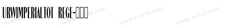 URWImperialTOT RegE字体转换